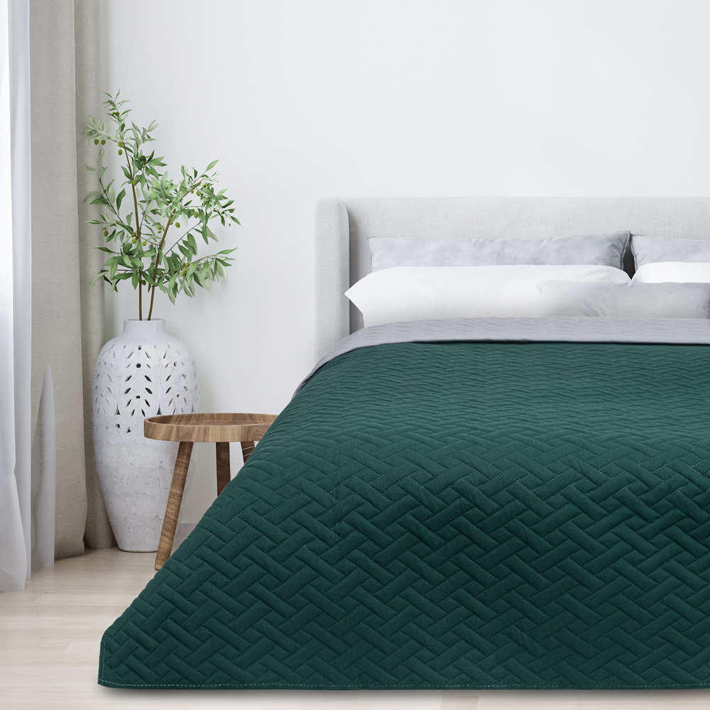 home interior, scandinavian style bedroom mock up, 3d rendering