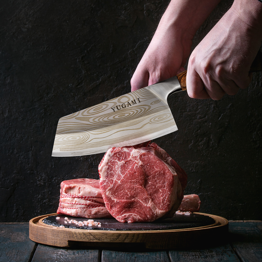 Raw tomahawk steak